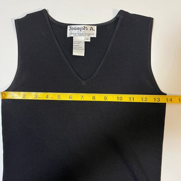 Vintage Petite Crochet Tank Top Vest Black Small Festival Cottage Boho Hippie - Picture 6 of 7